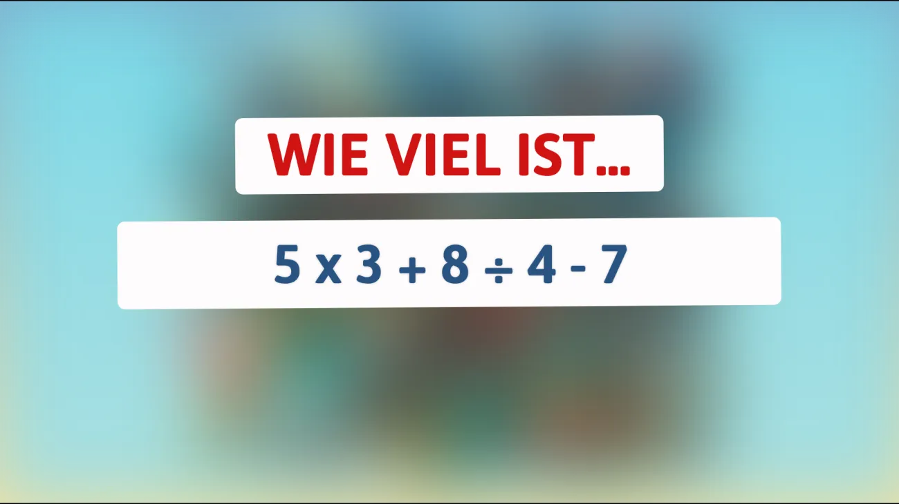 Nur 1% der Menschen kann dieses scheinbar einfache Mathematikrätsel lösen! Bist du schlau genug?"